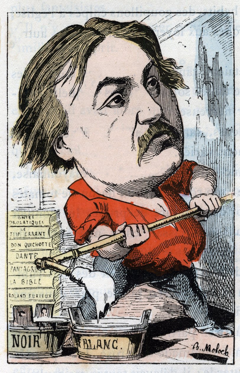 Portrét Gustava Dorea, karikaturisty a rytce 1832-1883 v „“Le Trombinoscope““ od Touchatout, karikatura B. Molocha z roku 1882 (1849-1909). Soukromá sbírka. od Moloch