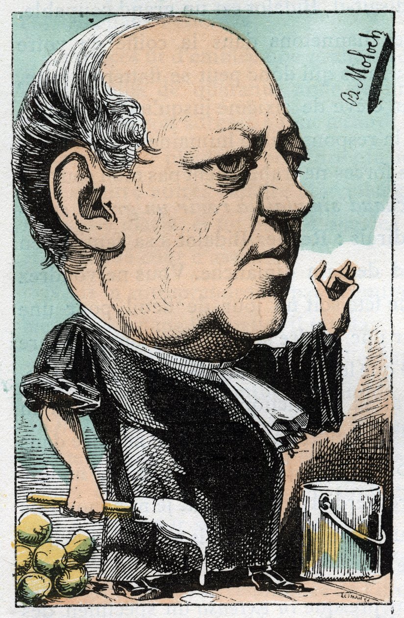 Portrét Maître Charles Lachaud (1817-1882), francouzský právník od Moloch