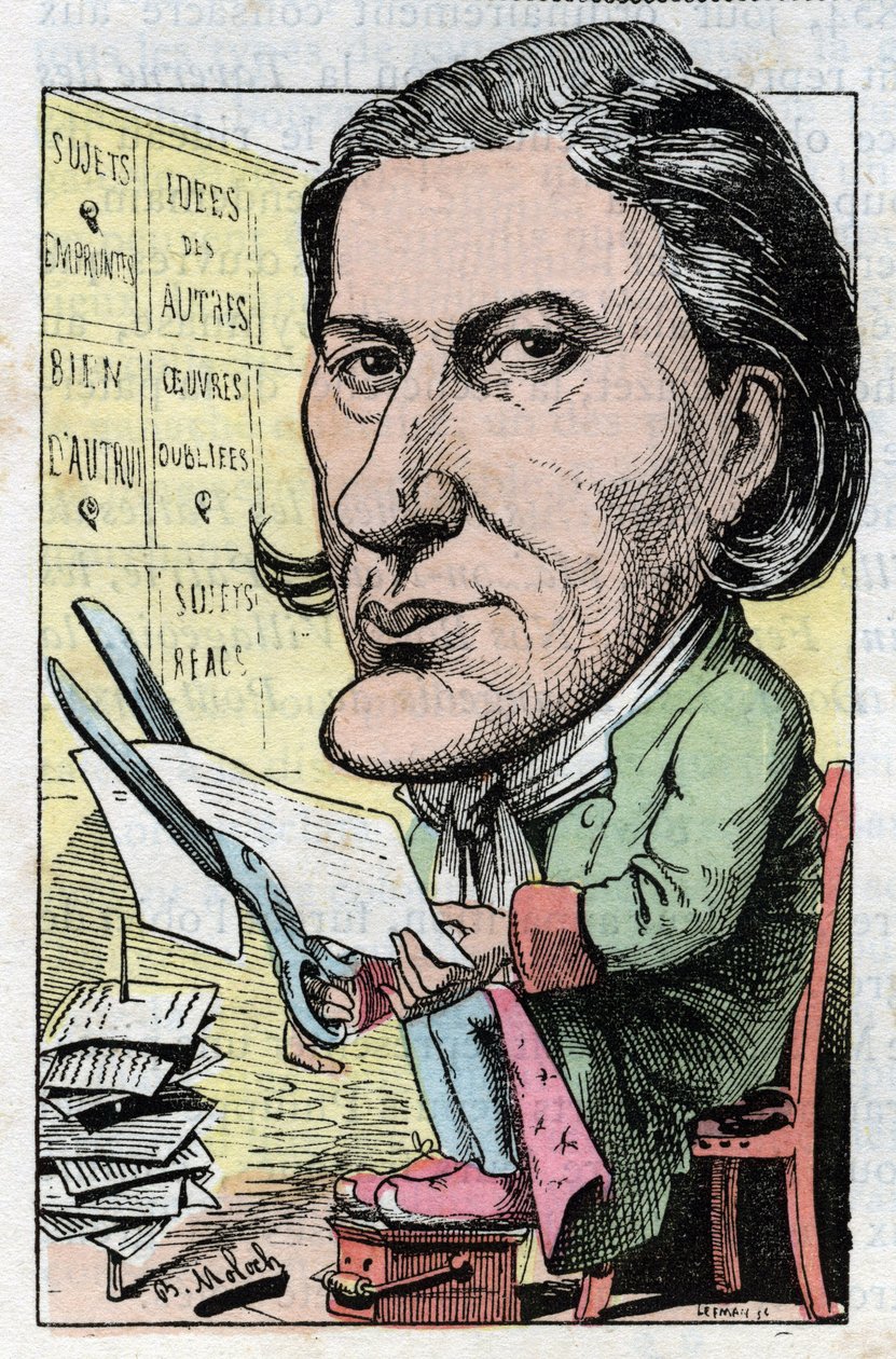 Portrét viktoriánského Sardoua (1831-1908), francouzského dramatika od Moloch
