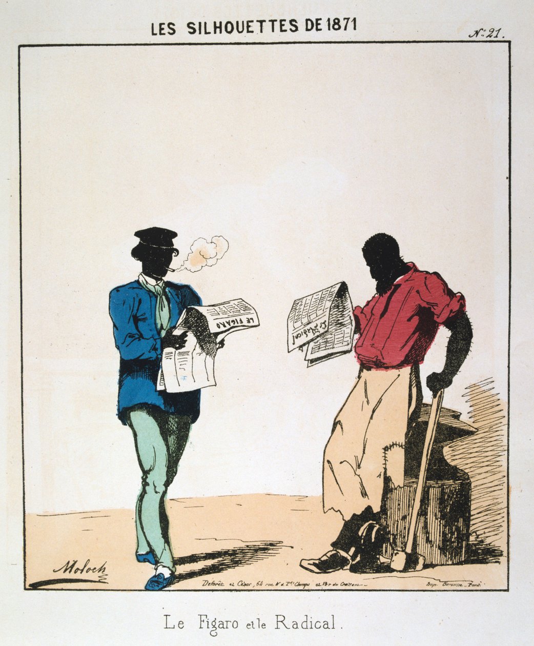 Le Figaro a radikál, 1871 od Moloch