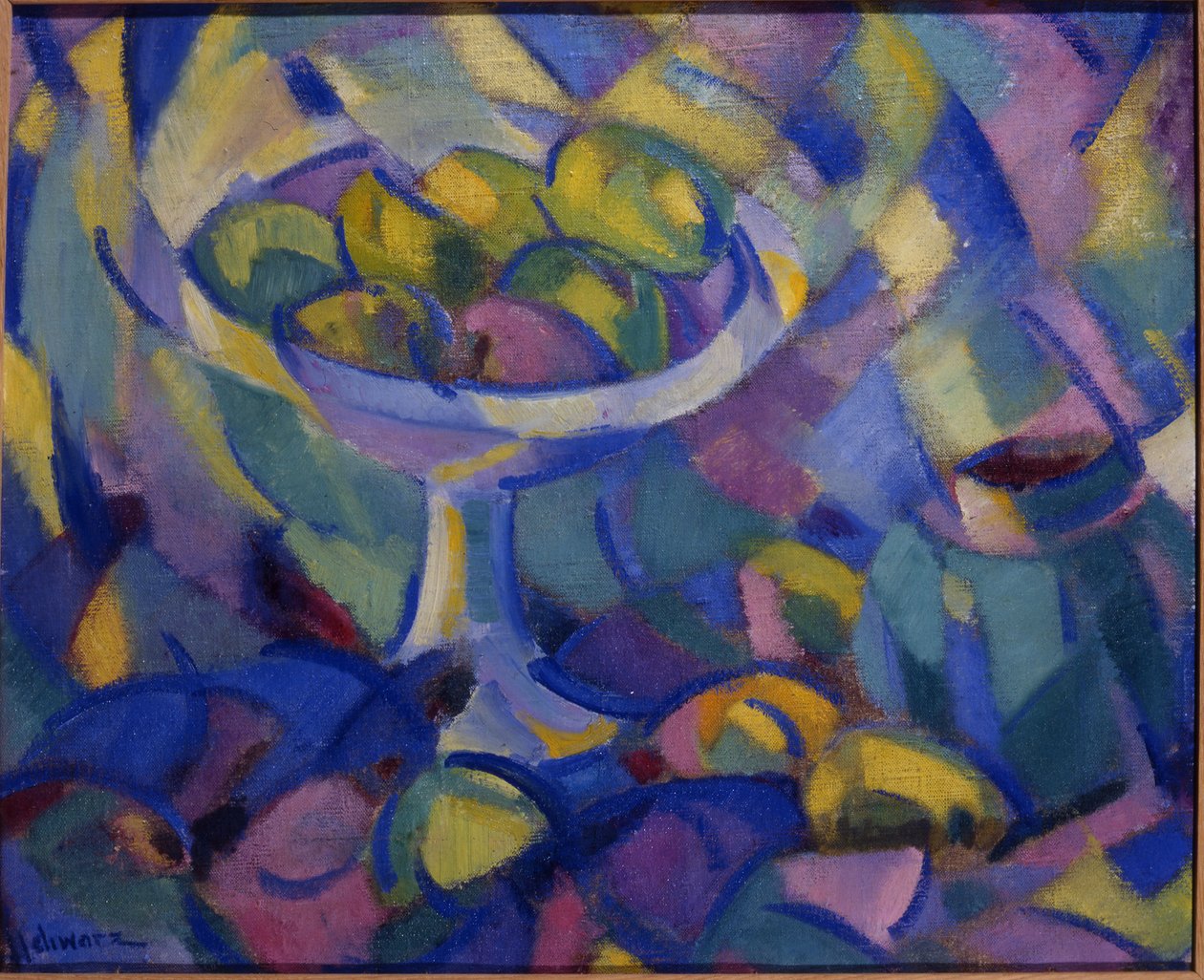 Ovocné zátiší, cca 1913-14 (olej na plátně) od Mommie Schwarz