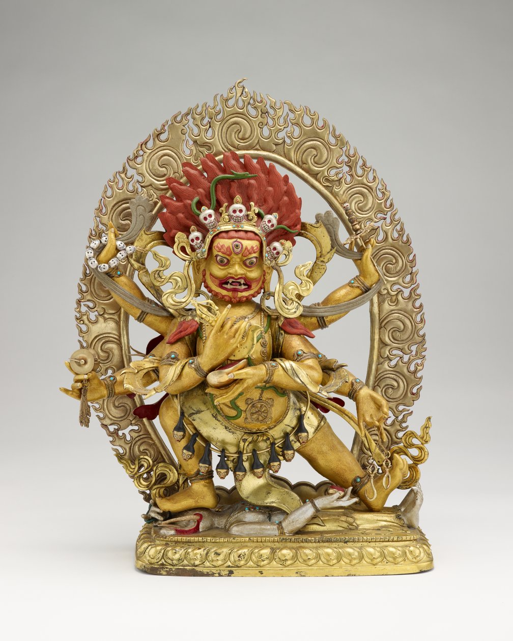 Šestiramenná Mahakala, druhá polovina 18. století od Mongolian School