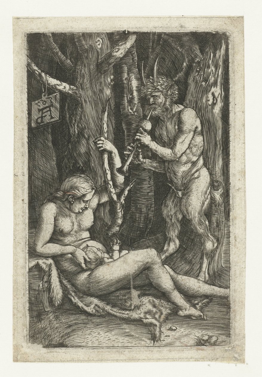 Rodina satyrů od Monogrammist AD