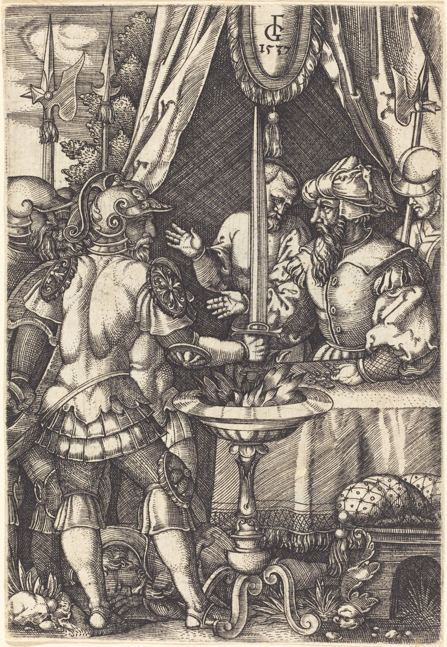 Mutius Scaevola od Monogrammist FG