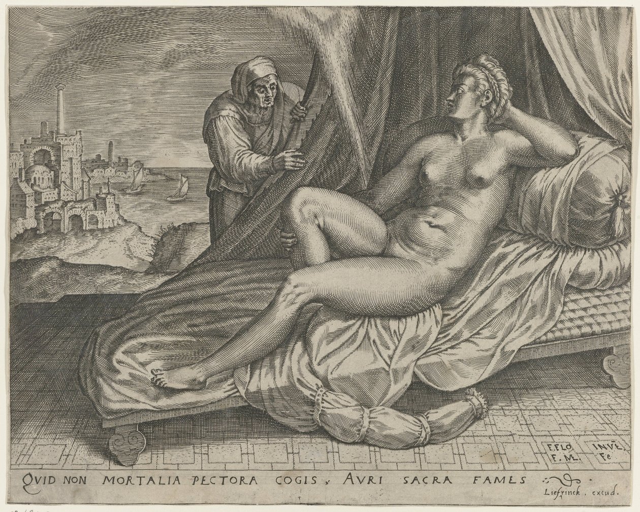 Jupiter a Danaë od Monogrammist FME