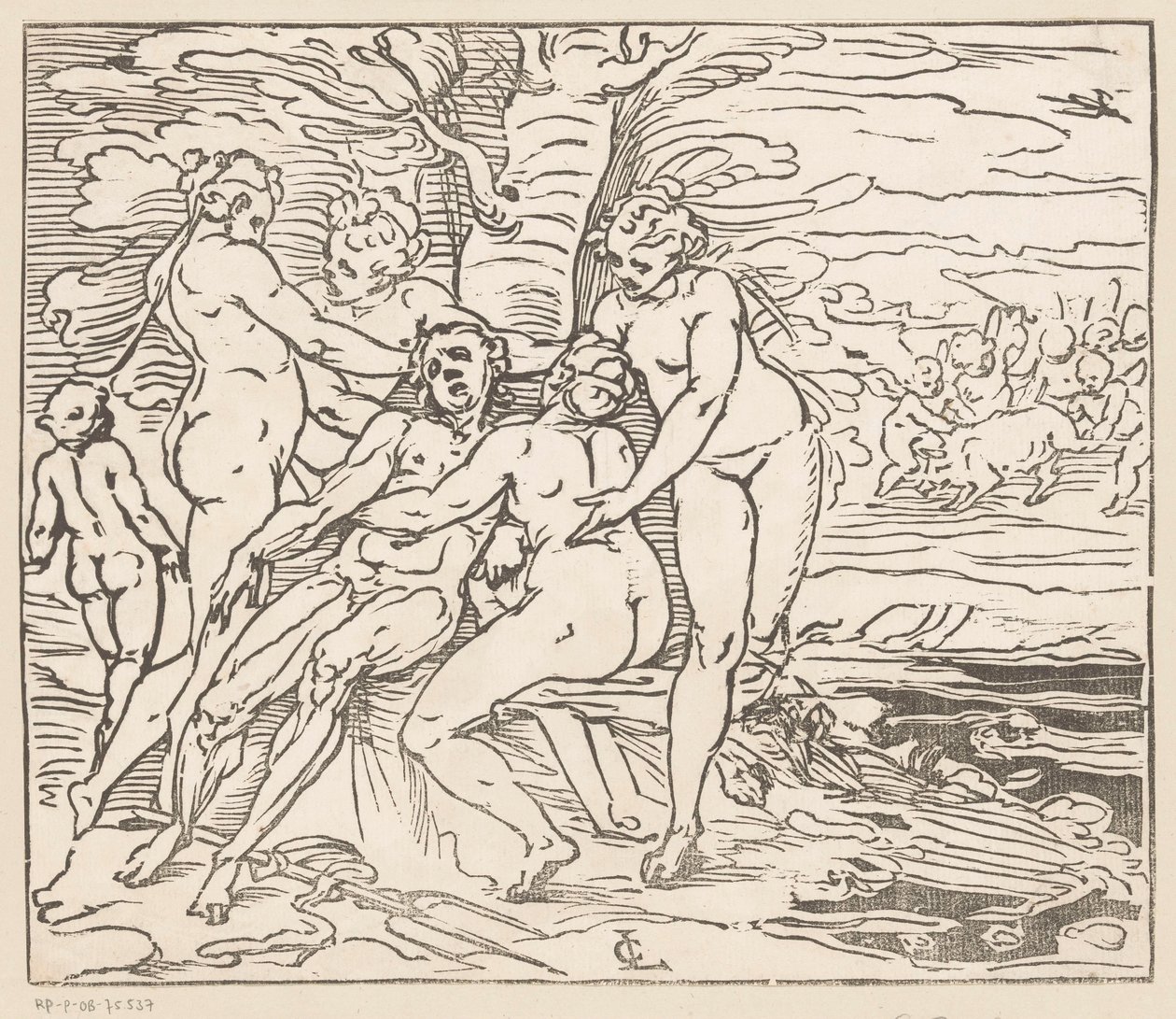Venuše truchlí nad Adonisovou smrtí od Monogrammist GGN (attributed to)