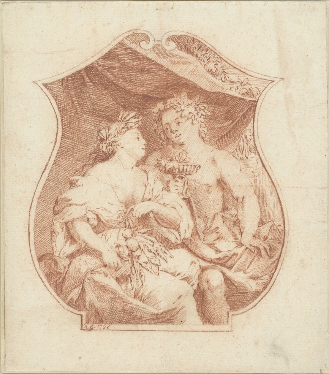 Bacchus a Ceres od Monogrammist KG