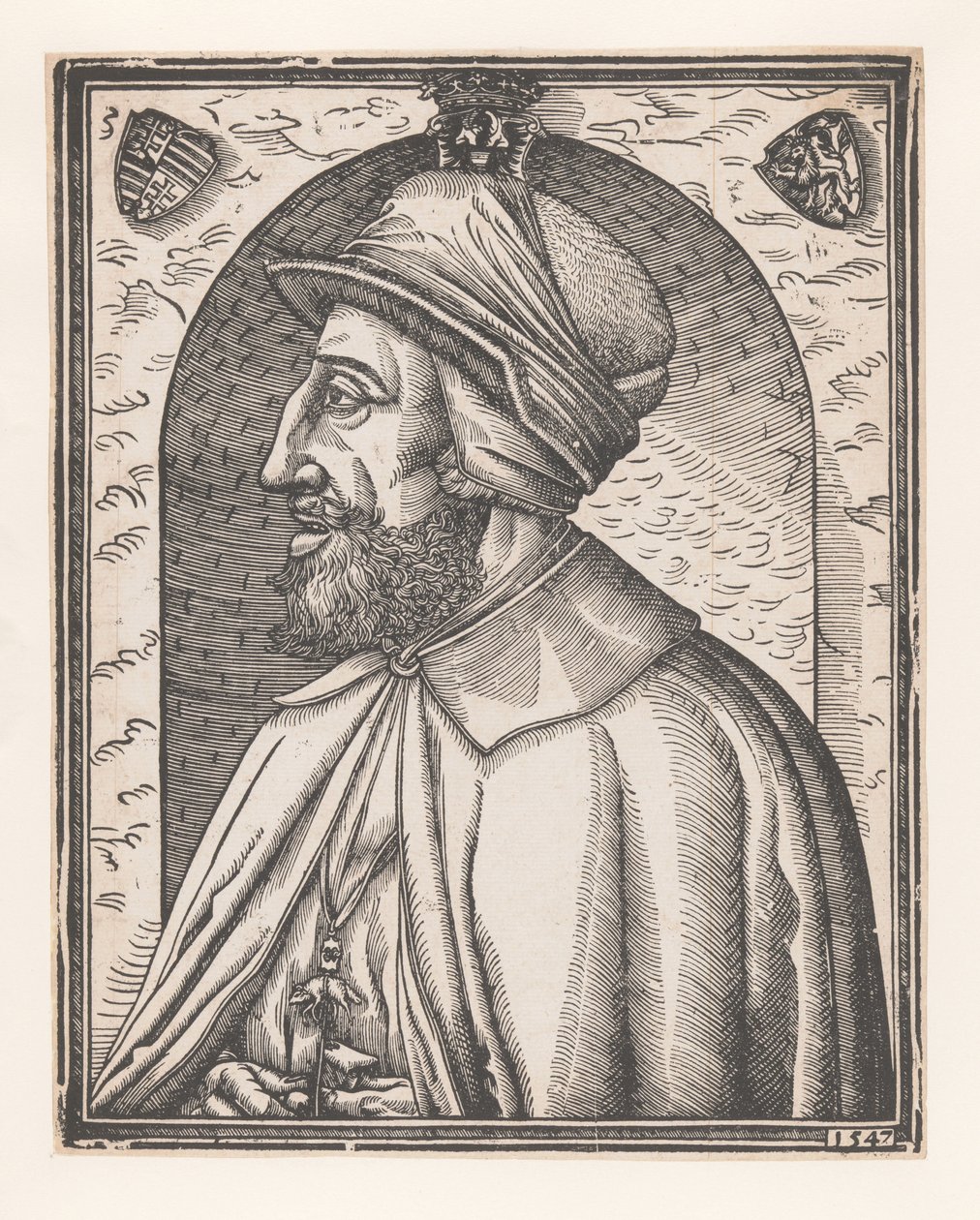 Portrét Ferdinanda I. Habsburského, německého císaře od Monogrammist MR