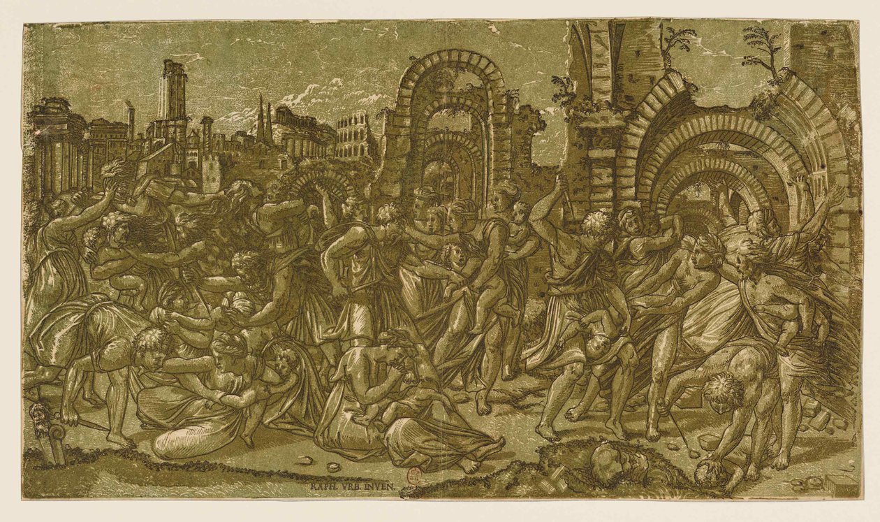 Masakr neviňátek po Raphaelovi, 1544. od Monogrammist NDB