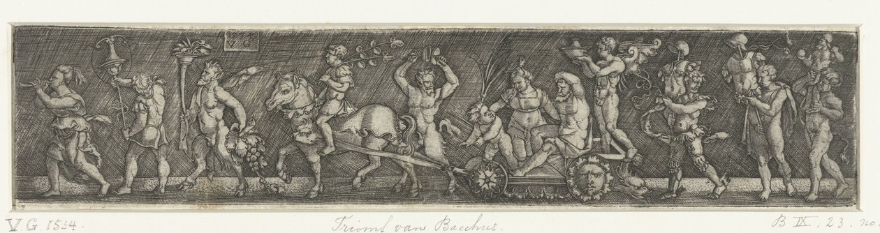 Triomf van Bacchus od Monogrammist VG