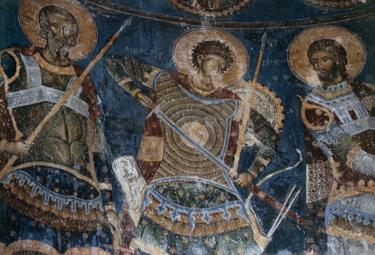 Svatí bojovníci, Aretas, Nestor a Nicetas, 1407-18 od Morava School