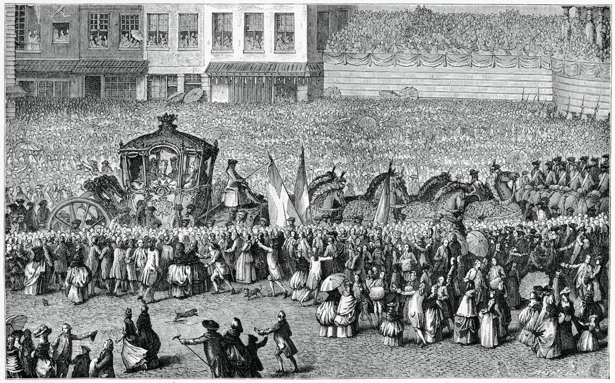 Koňský povoz v průvodu, 1782, 1885. od Moreau