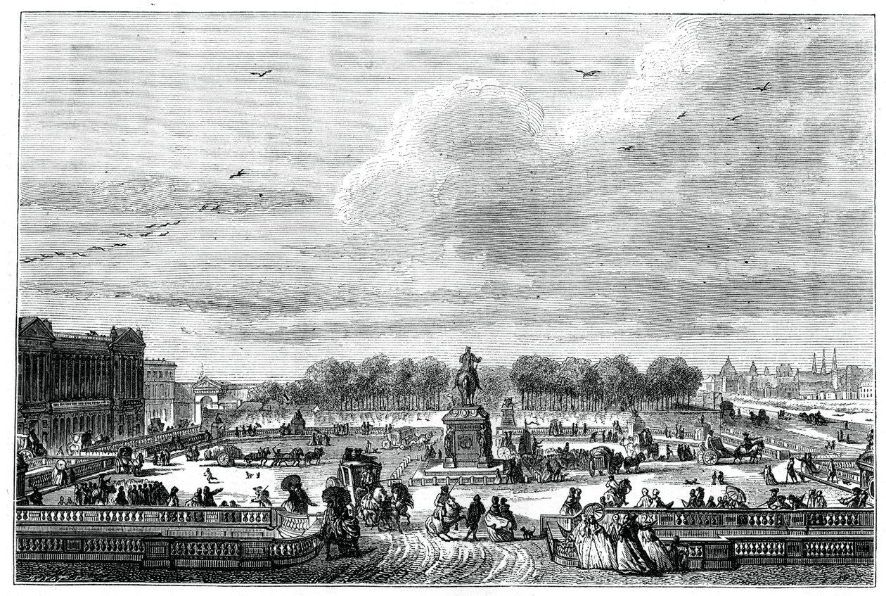 Zahrady francouzského paláce krále Ludvíka XV, 1763 1885. od Moreau