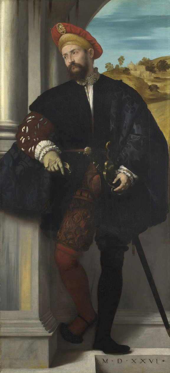 Portrét muže, 1526 od Moretto da Brescia