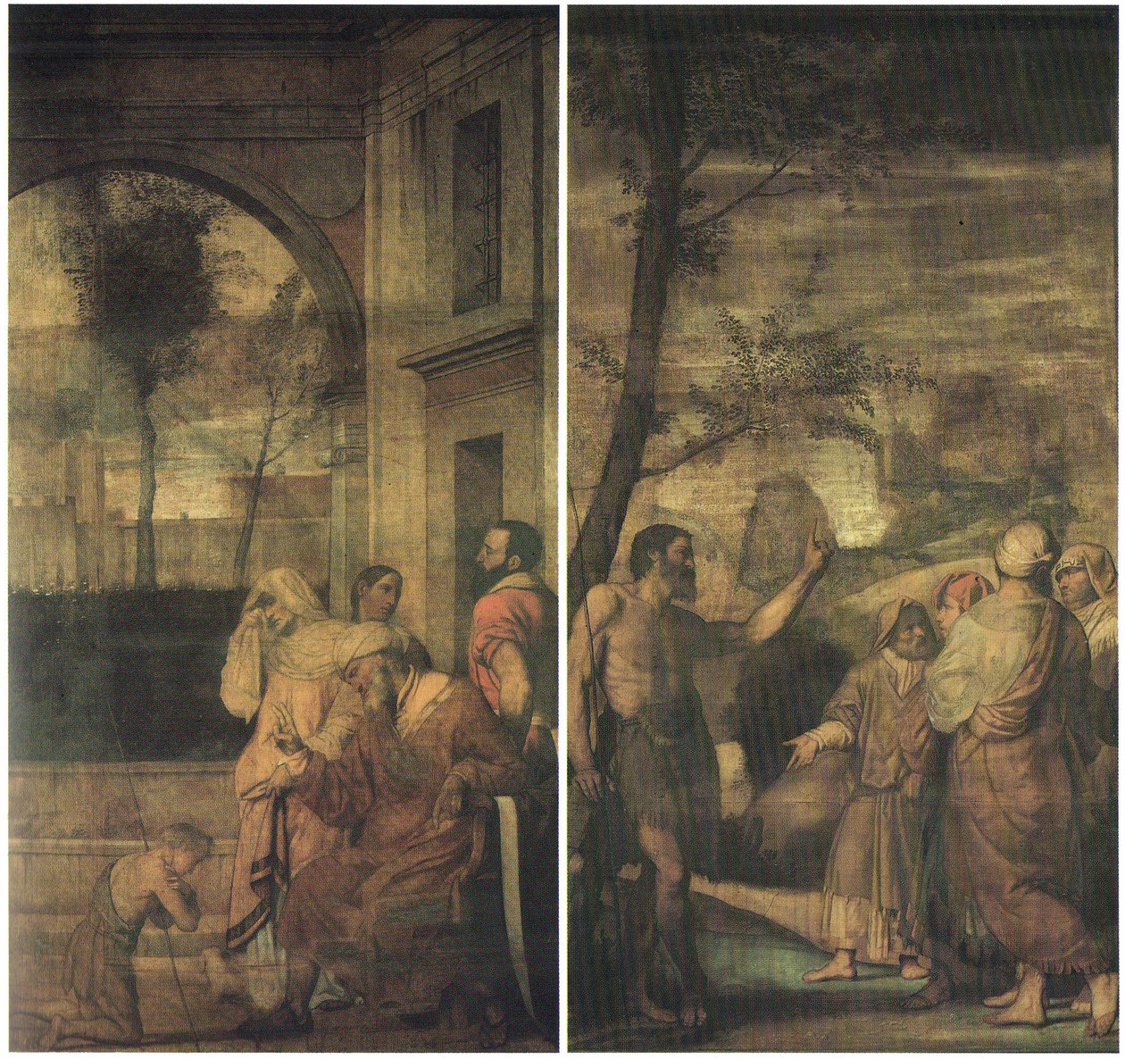 Skříň na varhany v kostele svatého Jana Evangelisty od Moretto da Brescia