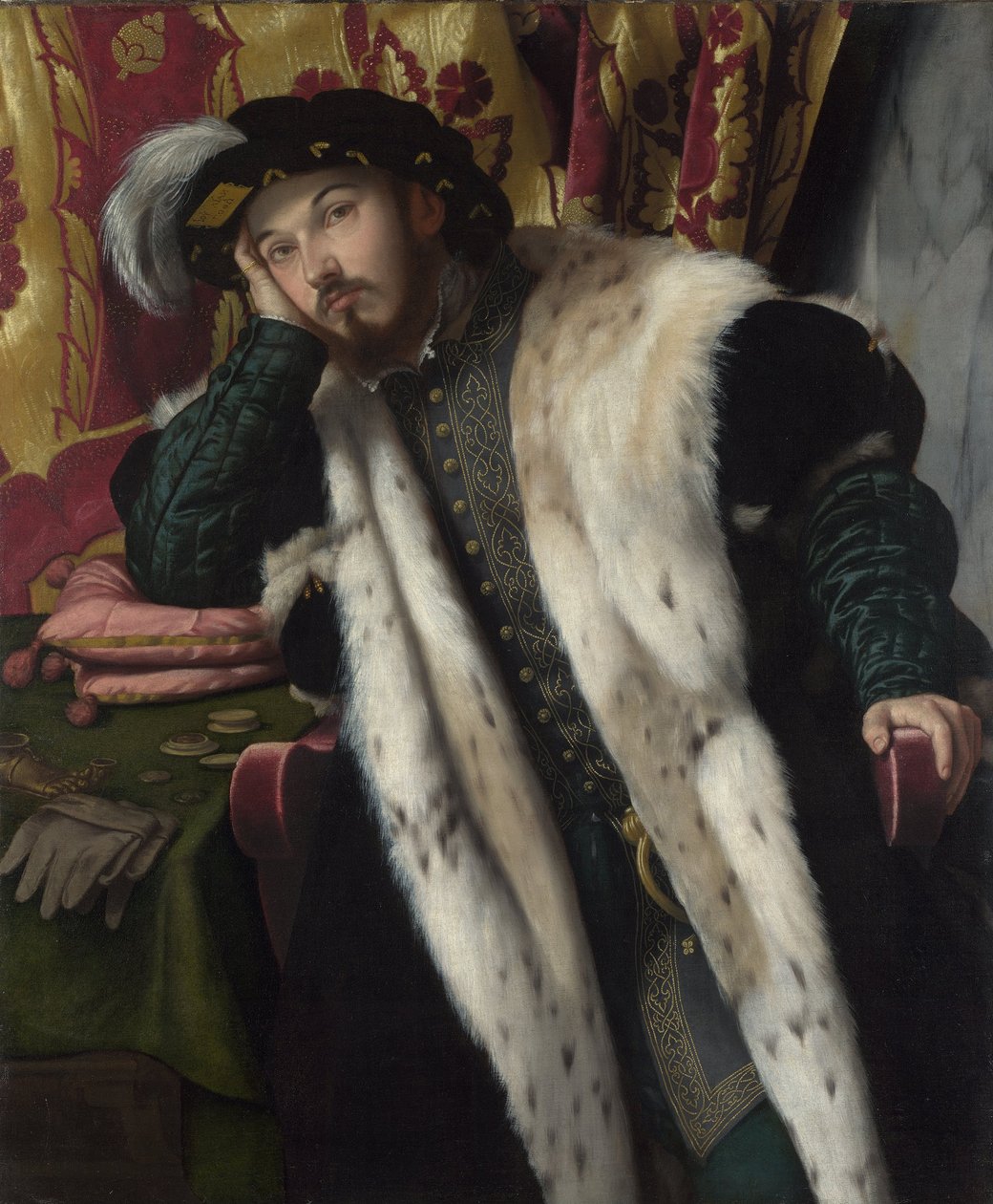 Portrét mladého muže, kolem roku 1540 od Moretto da Brescia