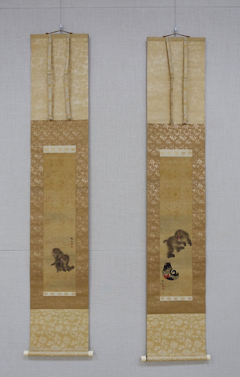 Monkeys at Play, konec 18. století – před rokem 1807. od Mori Sosen