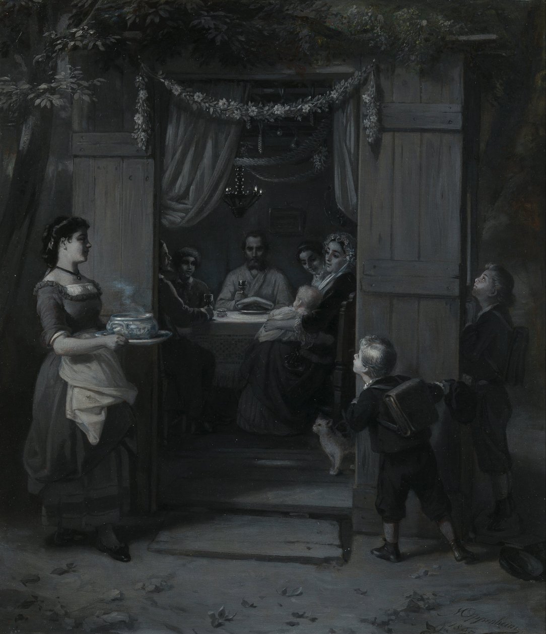 Sukot (Svátek svatostánků) (Svátek svatostánků) od Moritz Daniel Oppenheim