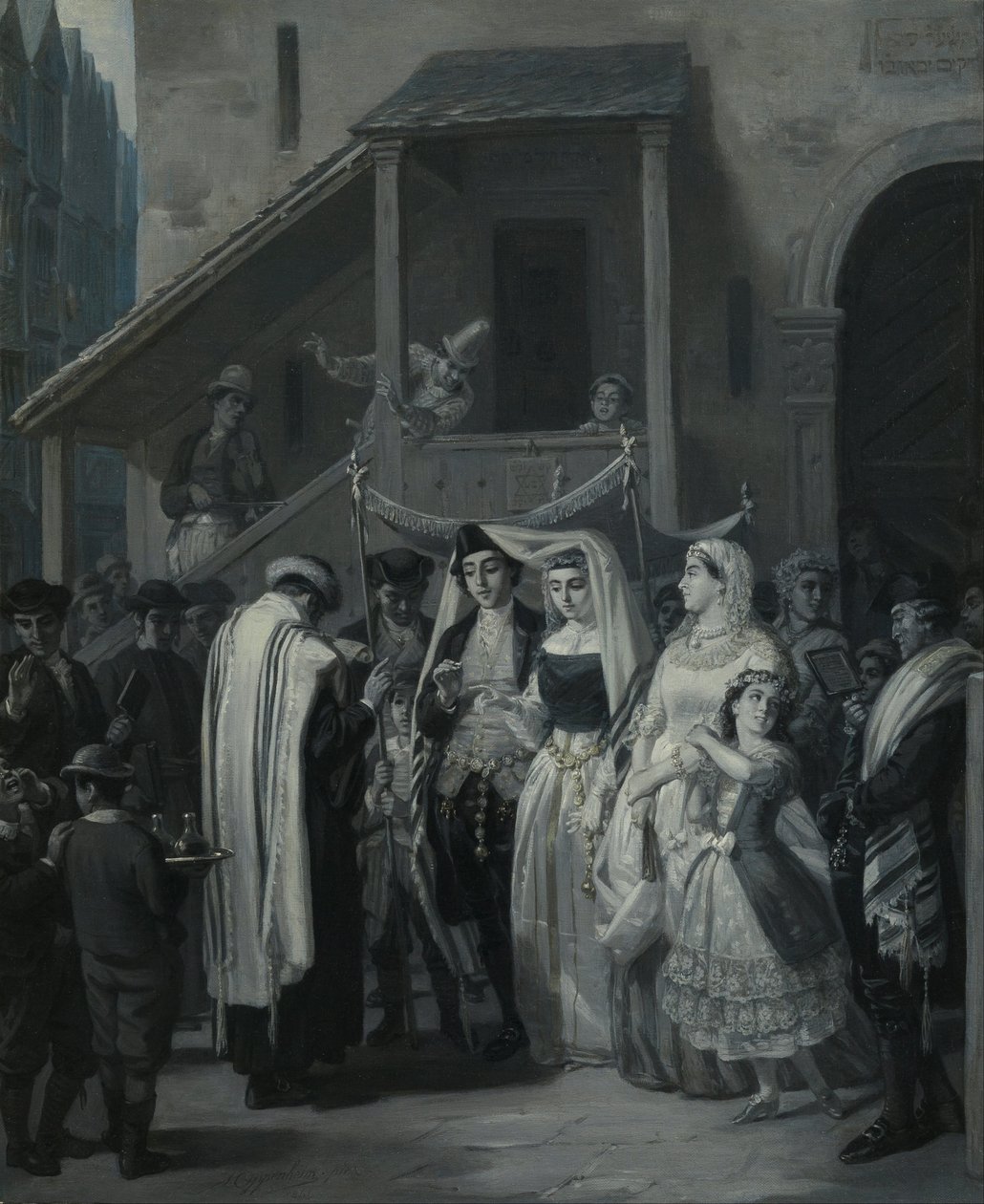 Svatba od Moritz Daniel Oppenheim
