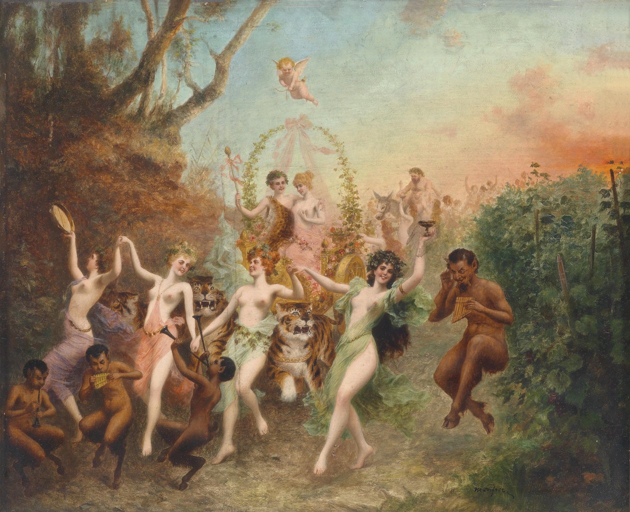 Festival faunů a nymf od Moritz Stifter