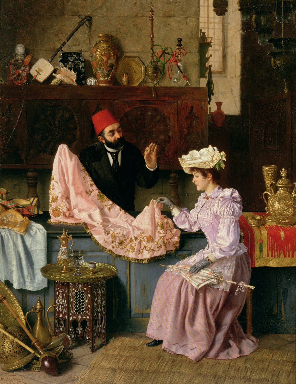 Na Souku, 1891 (panel) od Moritz Stifter