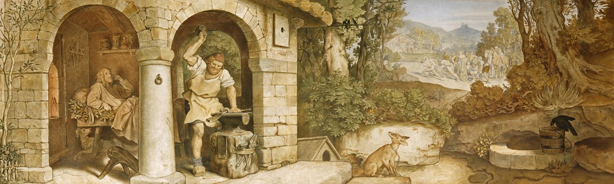 The Blacksmith of Ruhla, c.1854-55 (viz také 311142) od Moritz Ludwig von Schwind