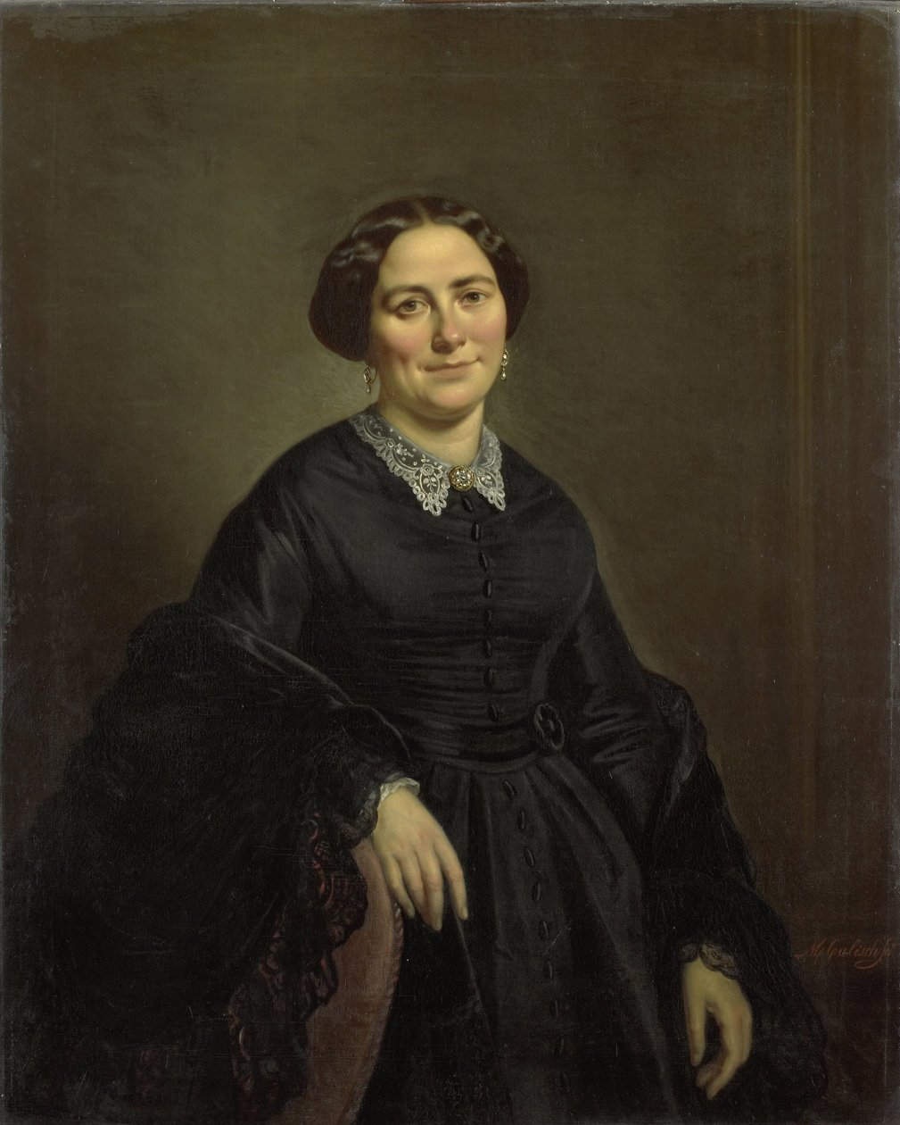 Johanna Christina Beelenkampová (1820-90). Manželka Cornelis Outshoorn od Moritz Calisch