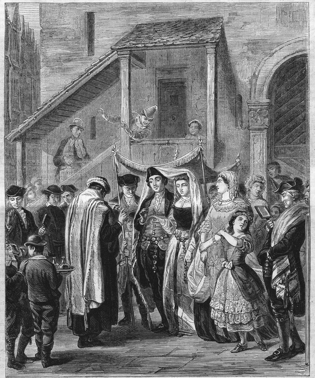 Židovská svatba v Německu v roce 1869. od Moritz Daniel Oppenheim