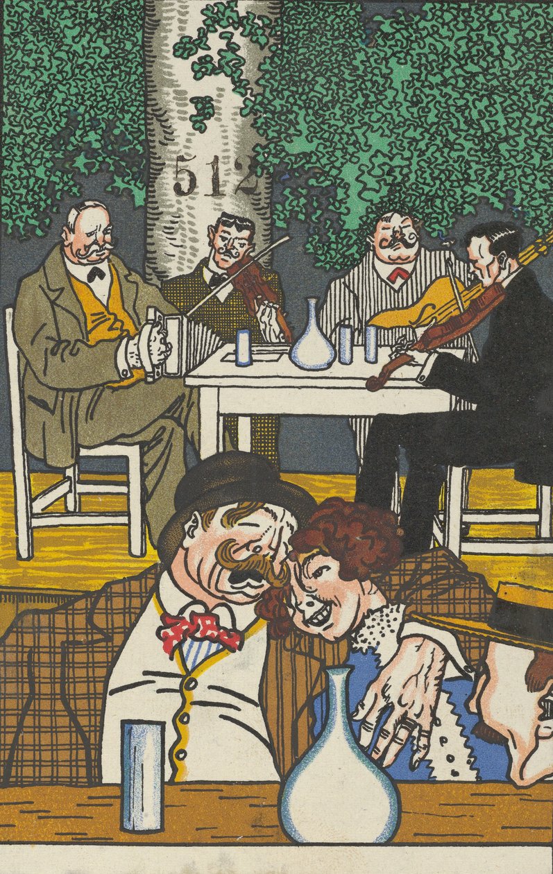 U Heuriger, 1911. od Moritz Jung