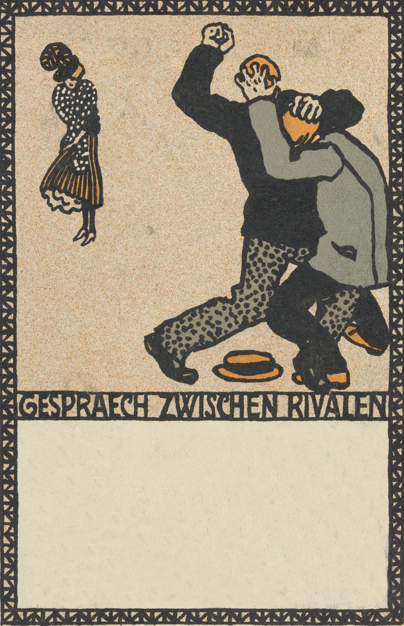 Rozhovor mezi rivaly Rozhovor mezi rivaly, 1907. od Moritz Jung