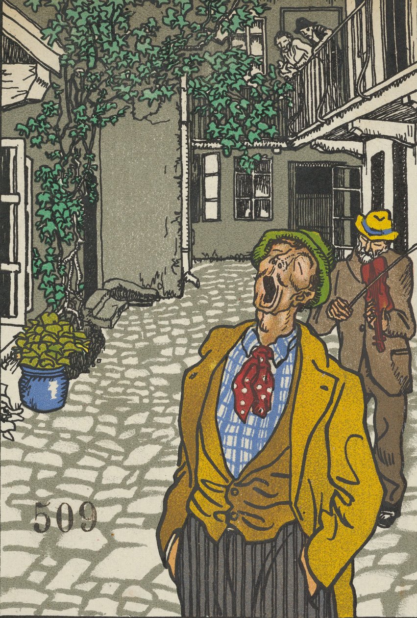 Přirozeně nadaný zpěvák Natursänger!, 1911. od Moritz Jung