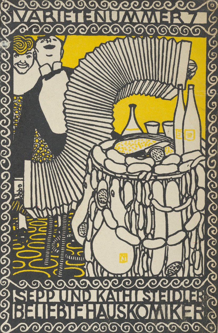 Variety Act 7: Sepp a Kathi Steidler, Populární domácí komici Variety Act 7: Sepp and..., 1907. od Moritz Jung