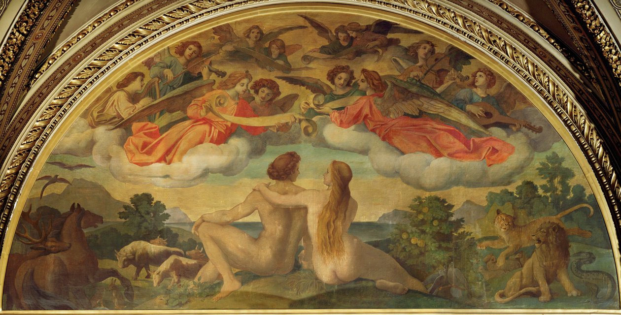 Luneta ve foyer Vídeňské státní opery: Stvoření od Josepha Haydna od Moritz Ludwig von Schwind