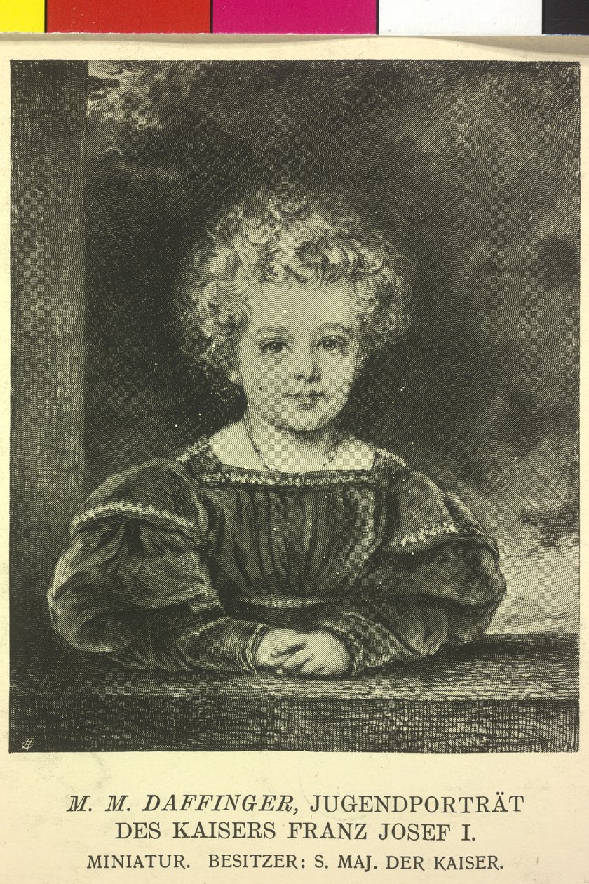 Rakouský císař František Josef I. od Moritz Michael Daffinger