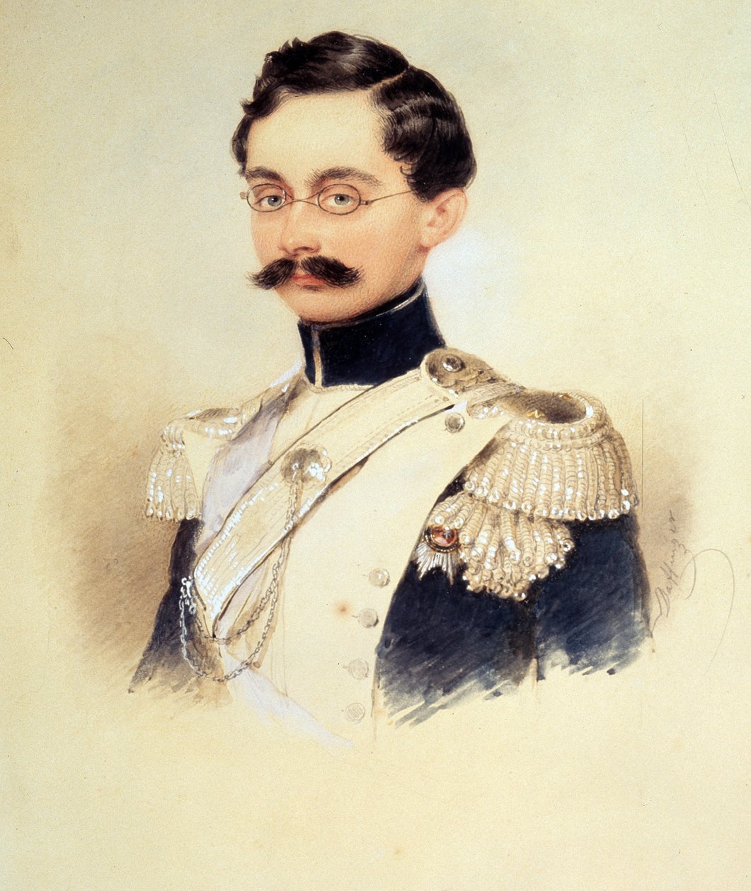 Portrét Adolfa I., vévody z Nassau, velkovévody lucemburského 1817-1905, 40. léta 19. století od Moritz Michael Daffinger