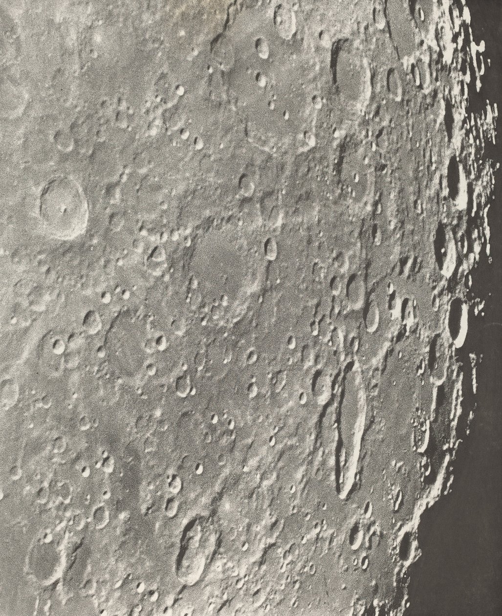 Fotografie Měsíce Blancanus - Tycho - Schiller,1899 (foto) od Moritz & Puiseux Pierre Henri (1855 1928) Loewy