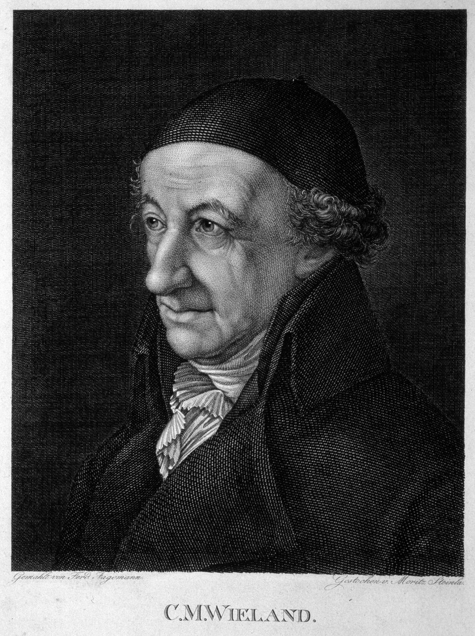 Portrét básníka a spisovatele Christopha Martina Wielanda 1733-1813, 19. století. od Moritz Steinla
