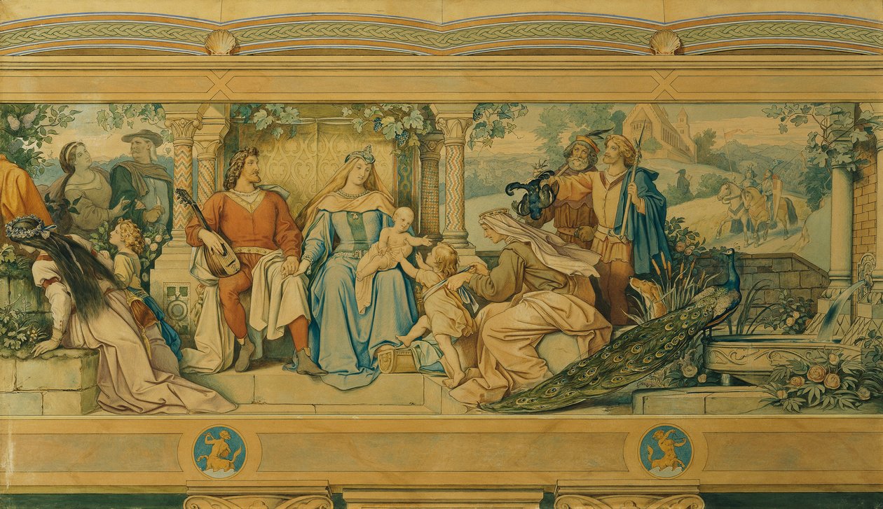Krásná meluzína: VII.Štěstí lásky od Moritz Ludwig von Schwind
