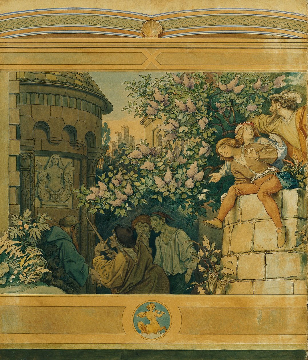 Krásná meluzína: VI. Zlé jazyky od Moritz Ludwig von Schwind