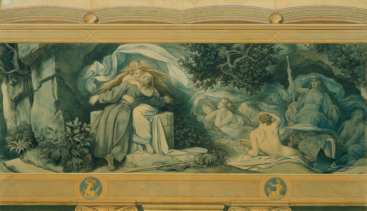 The Beautiful Melusine: X. Finding Again od Moritz Ludwig von Schwind