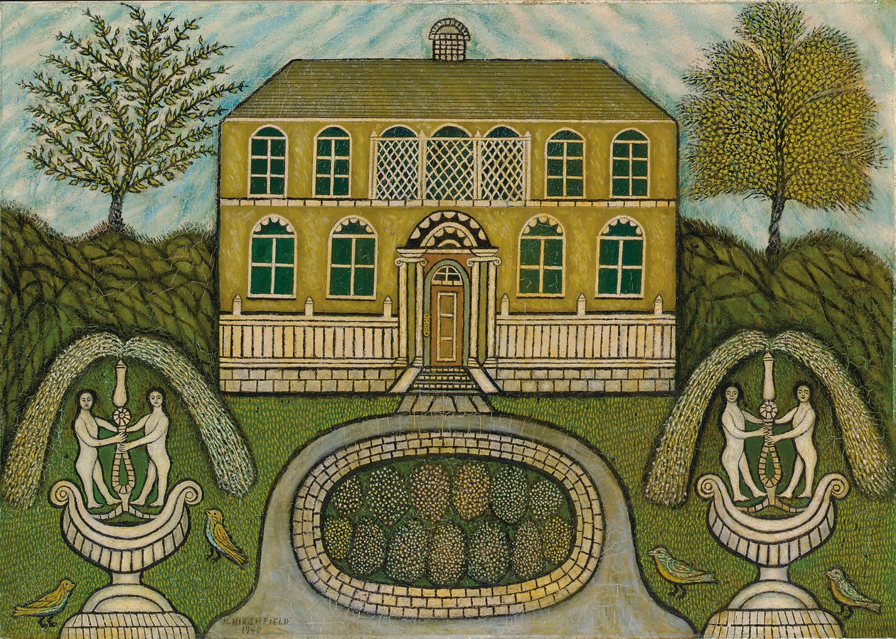 Domov s vodními fontánami od Morris Hirshfield