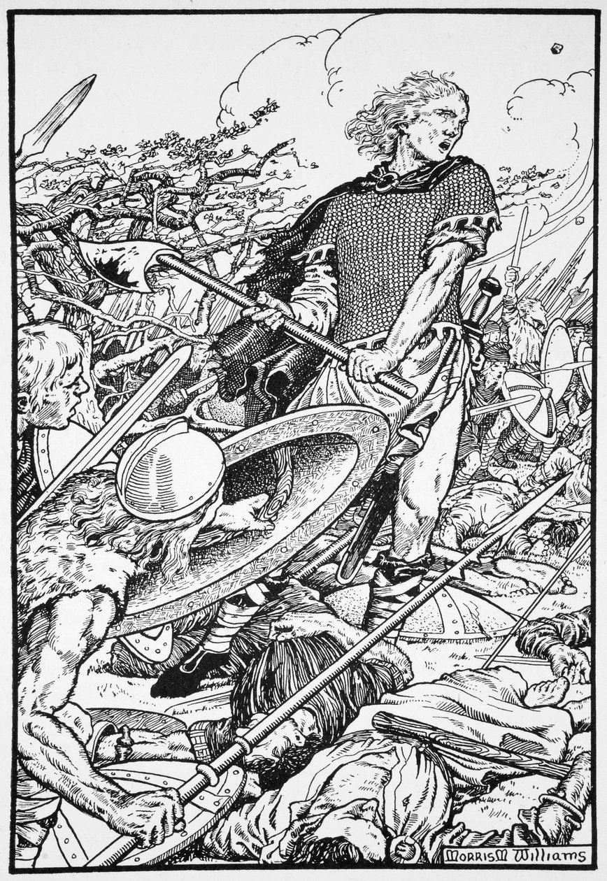 Alfred Veliký v bitvě u Ashdownu, 871 1913 od Morris Meredith Williams