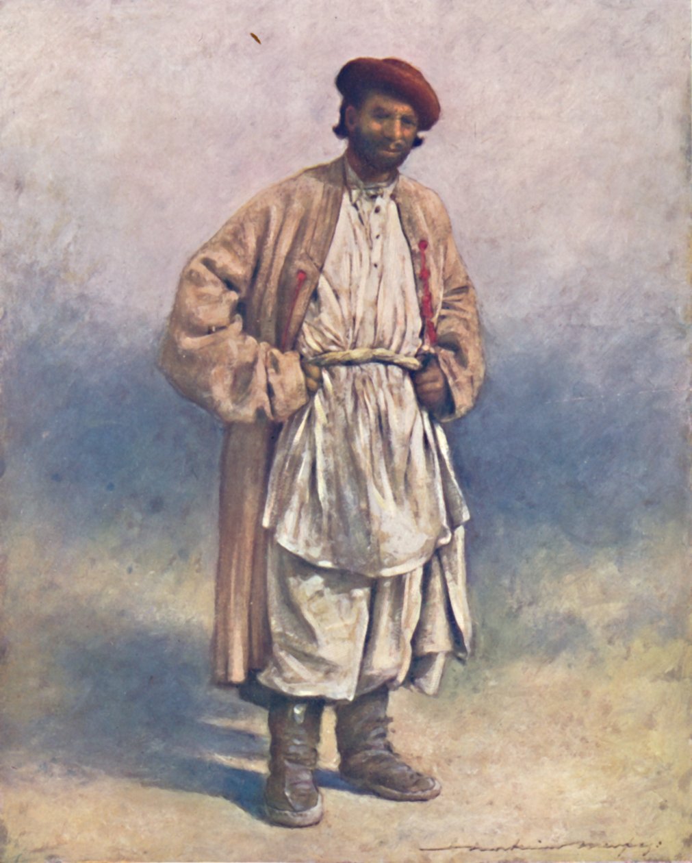 „Hindoo Hill-shepherd of Kašmír“, 1903 od Mortimer L Menpes