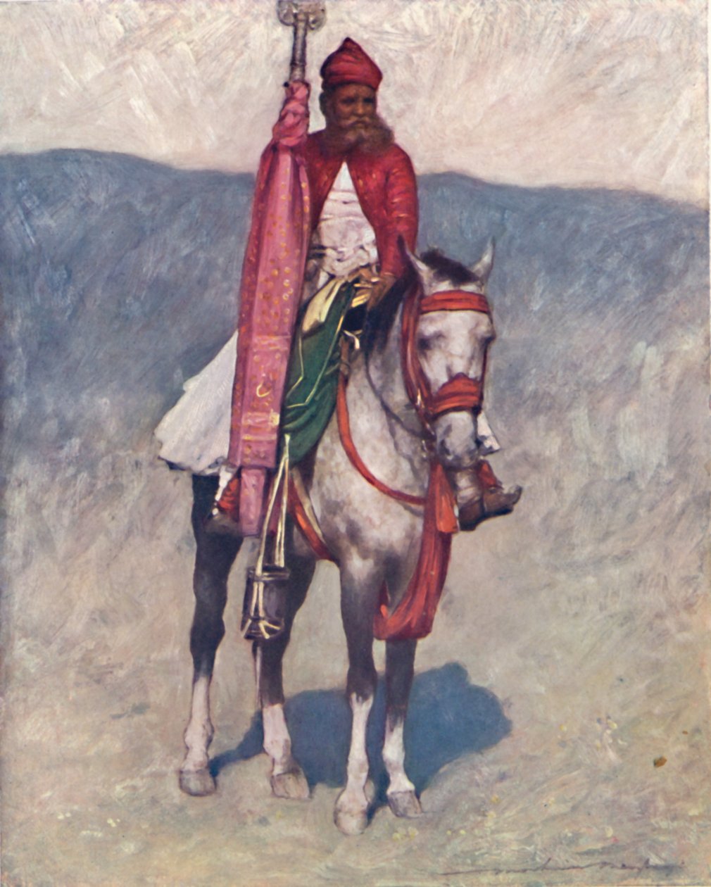 Jaipurský jezdec, 1903 od Mortimer L Menpes