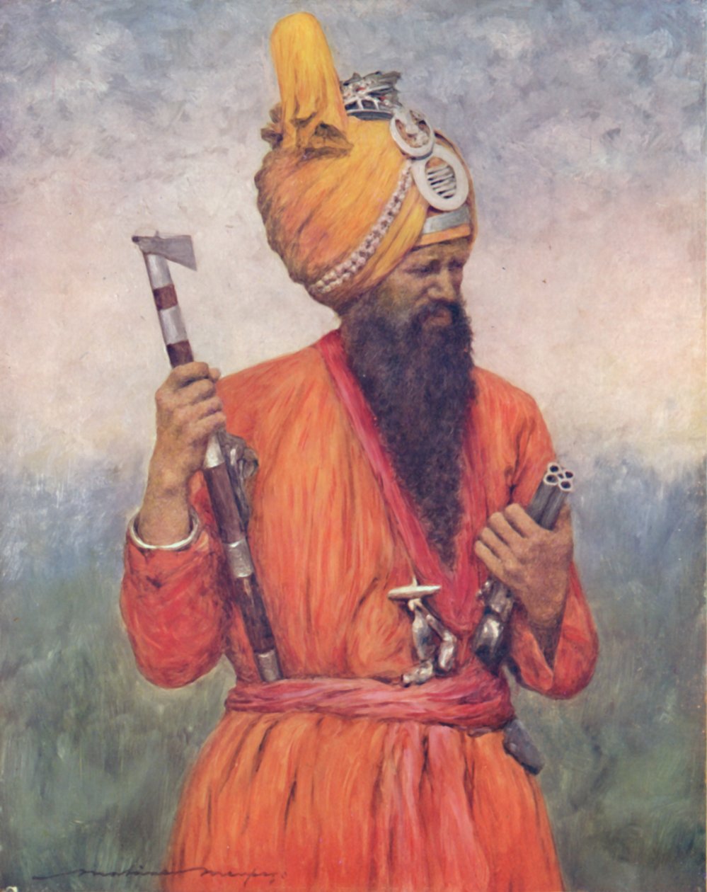 A Retainer from Jind, 1903 od Mortimer L Menpes
