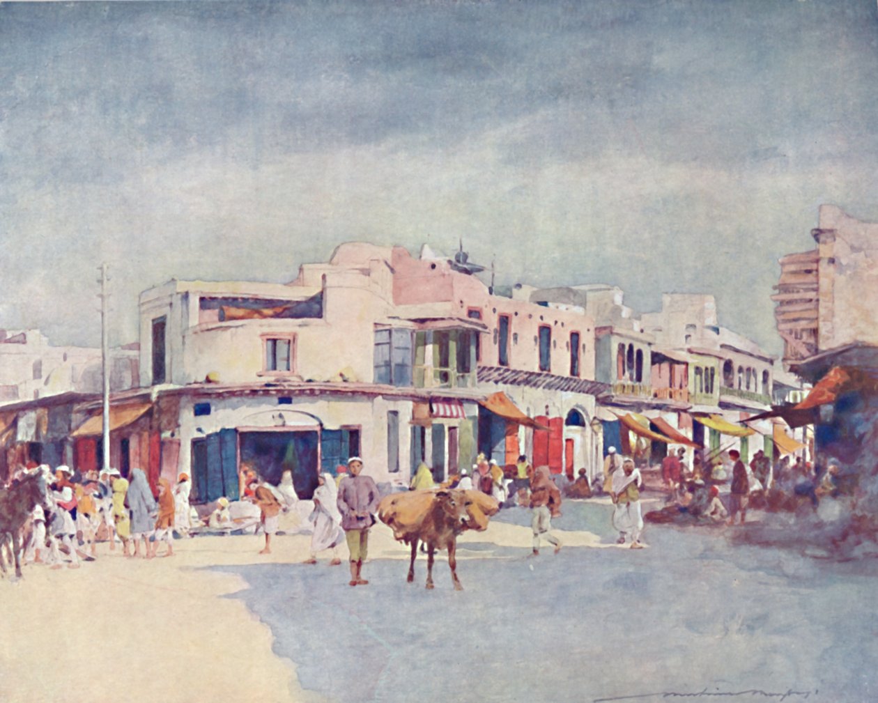 "Pouliční scéna", 1903 od Mortimer L Menpes