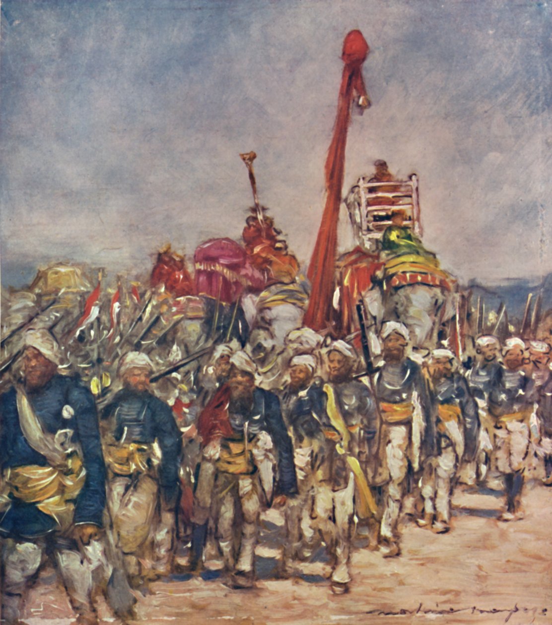 „Typická skupina v průvodu zadržovatelů“, 1903 od Mortimer L Menpes
