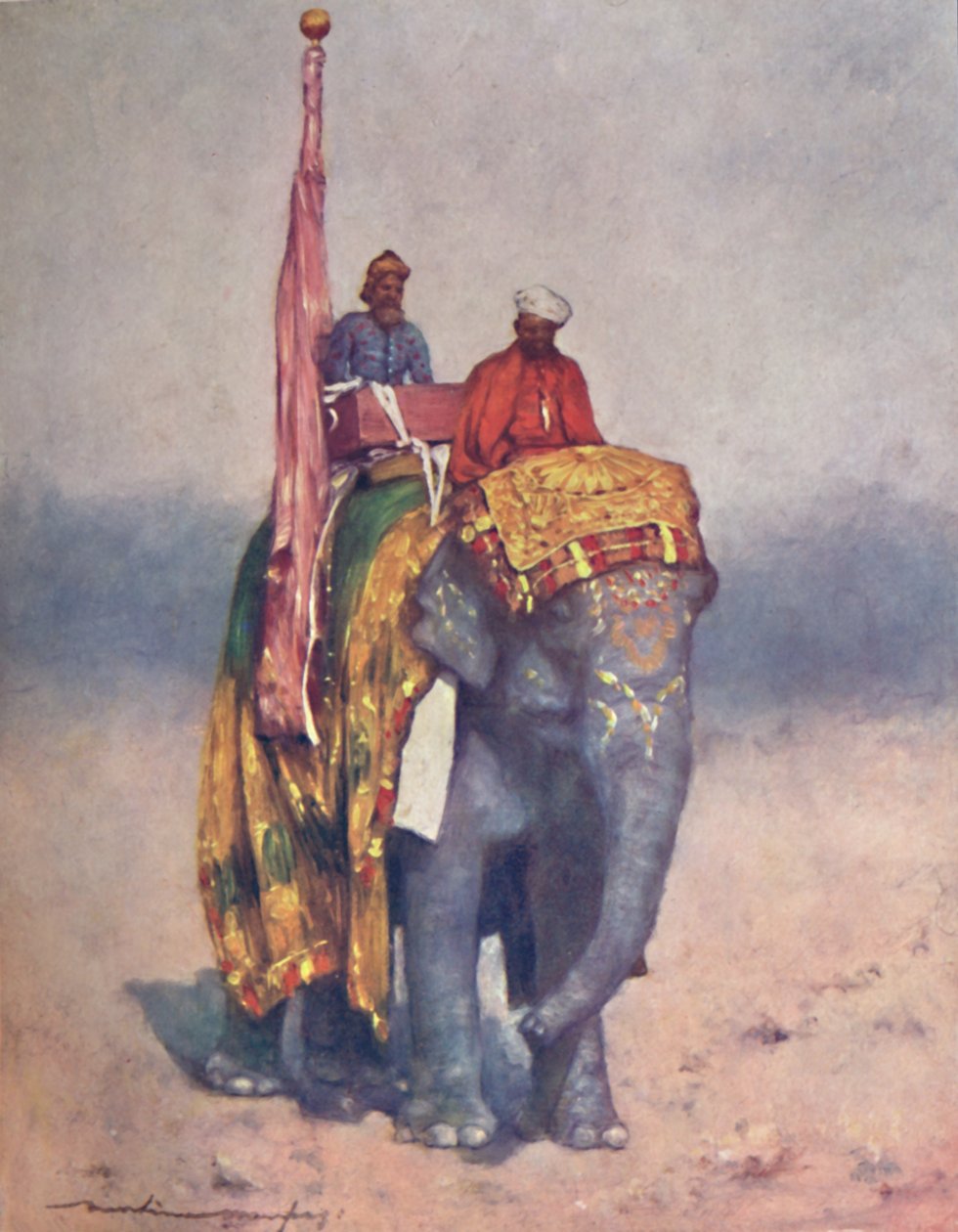 „Slon z písečných pustin Rajputany“, 1903 od Mortimer L Menpes