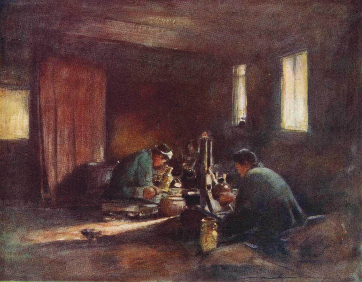 "Bronzoví dělníci", c1887, 1901 od Mortimer L Menpes