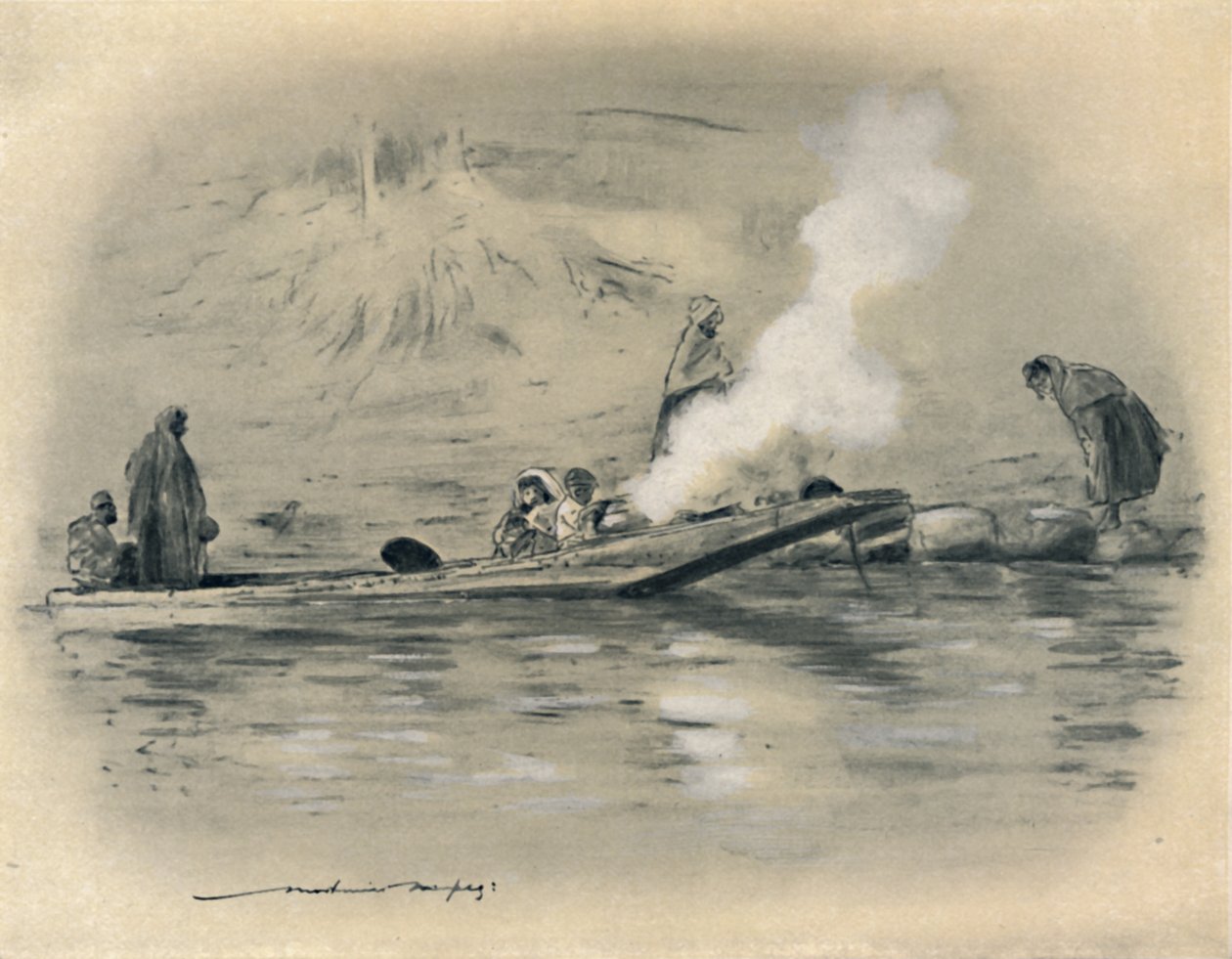 Rodina nomádského kmene, 1903 od Mortimer L Menpes